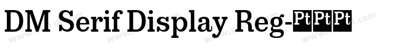 DM Serif Display Reg字体转换 DM Serif Display Reg字体转换